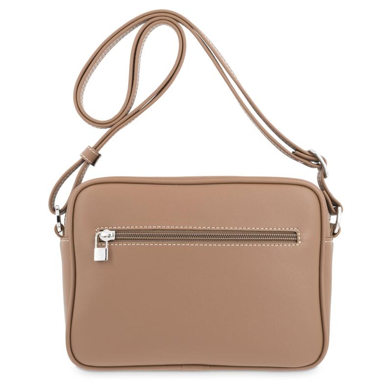El potro Bolso bandolera pequeña mujer en lona color cuero-Angula Rebajas
