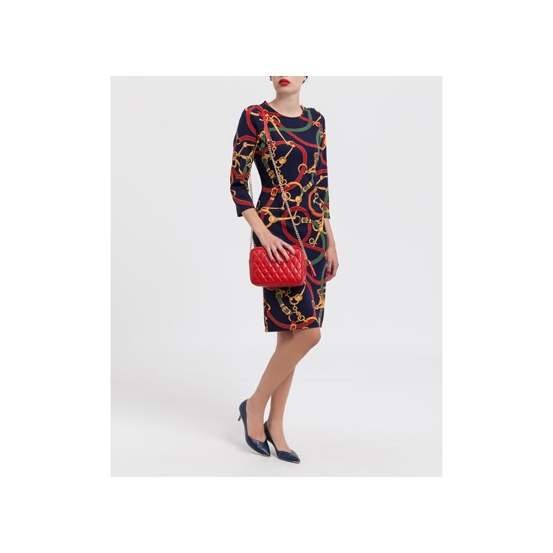 El potro Bolso Bandolera mujer en piel vacuno color rojo - Piel Envío gratis