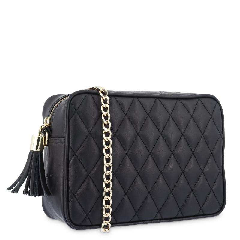 El potro Bolso Bandolera mujer en piel vacuno color negro - Piel vacuno Envío gratis