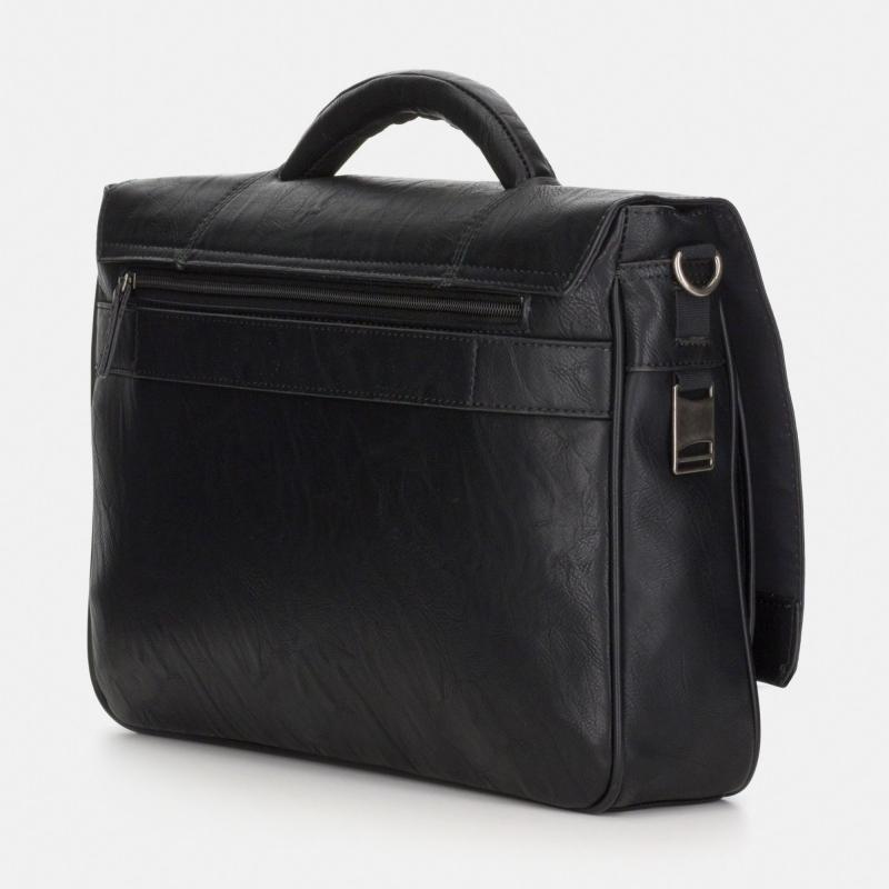 El potro Carpeta hombre en lona color negro - Berlín Precios de Black Friday