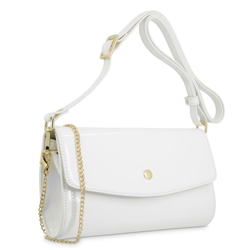 El potro Bolso de fiesta mujer en color blanco - Charol Descuentos del mes