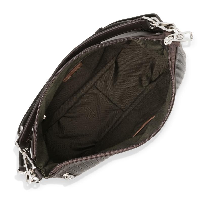 El potro Bolso Hobo mujer en piel vacuno color marrón- Cromo Rebajas baratas