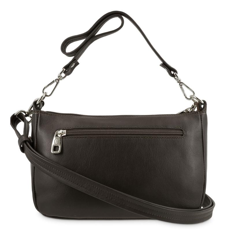 El potro Bolso de 2 asas de mujer en piel vacuno color marrón- Cromo Ventas relámpago