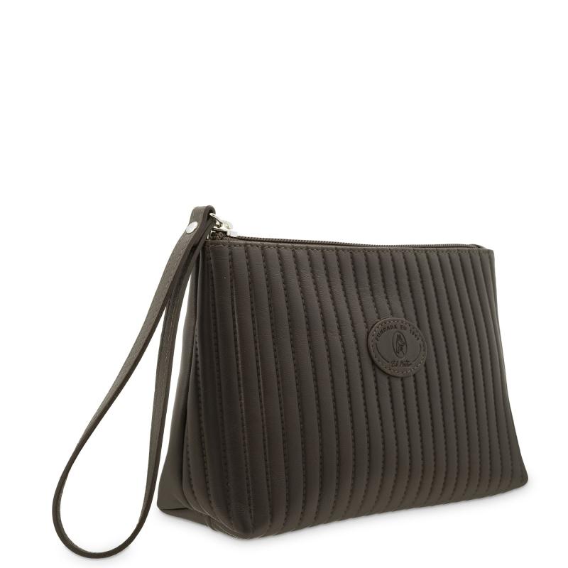 El potro Bolsa de mano en piel vacuno color marrón - El Potro Descuento