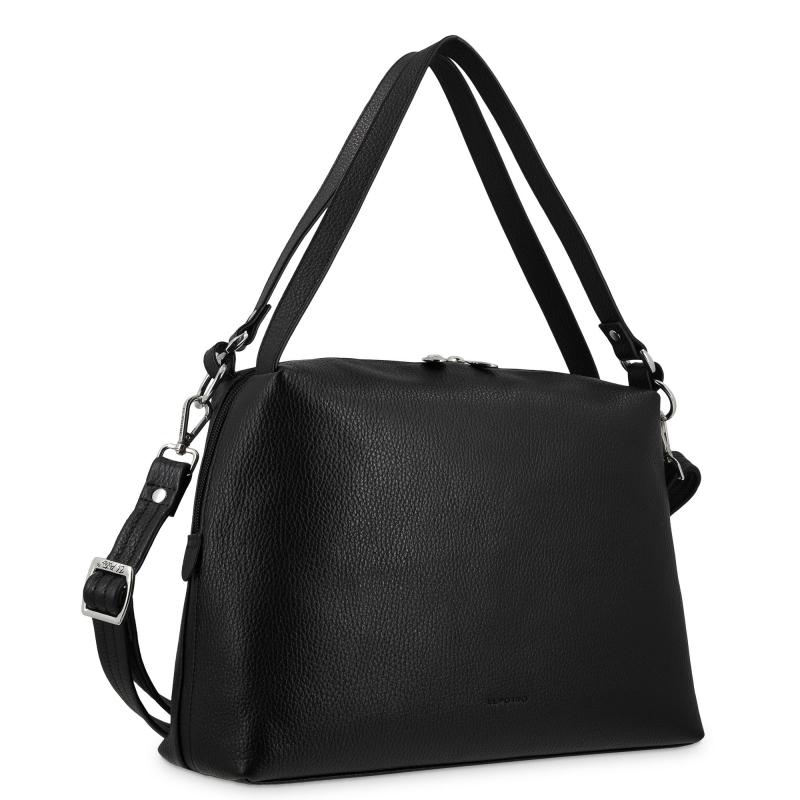 El potro Bolso hobo carry all grande piel vacuno color negro-Floater Envío gratis