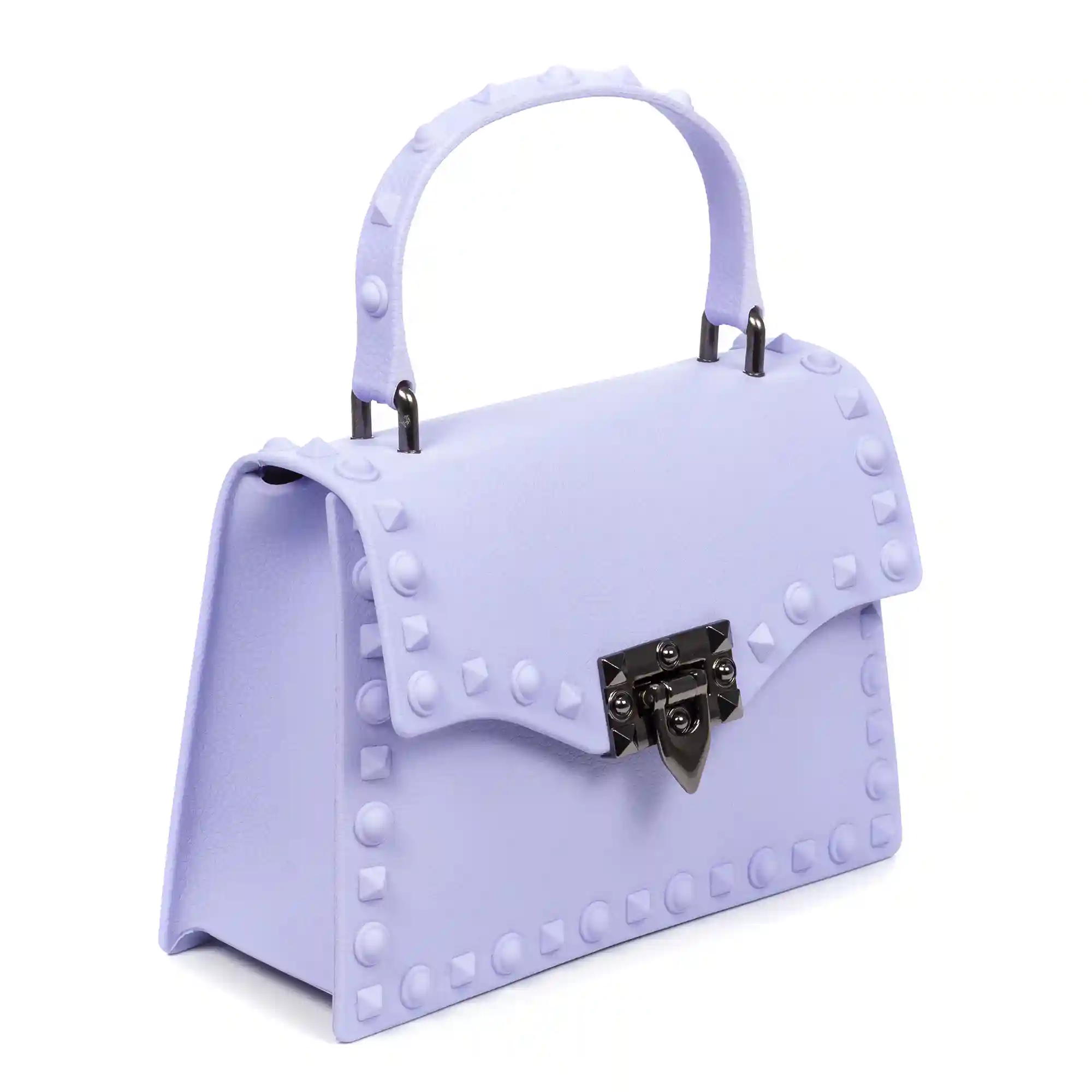 Firenze artegiani Villamaina bolso tote mini de pvc con grabado tachuelas. Cierre diseño esxclusivo Limitado a 3 días