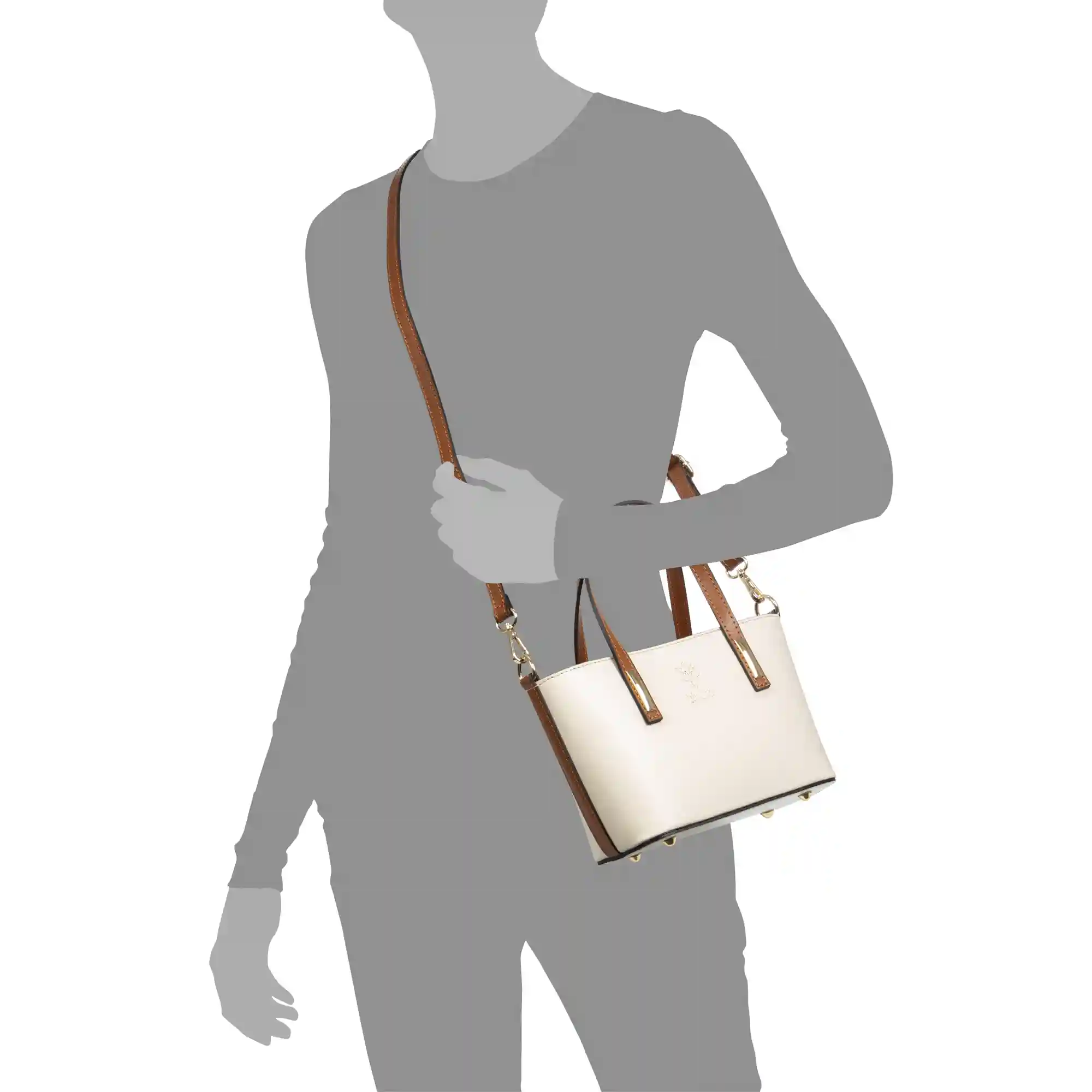 Firenze artegiani Argenta bolso tote compacto mujer. Piel auténtica Saffiano Descuentos del mes