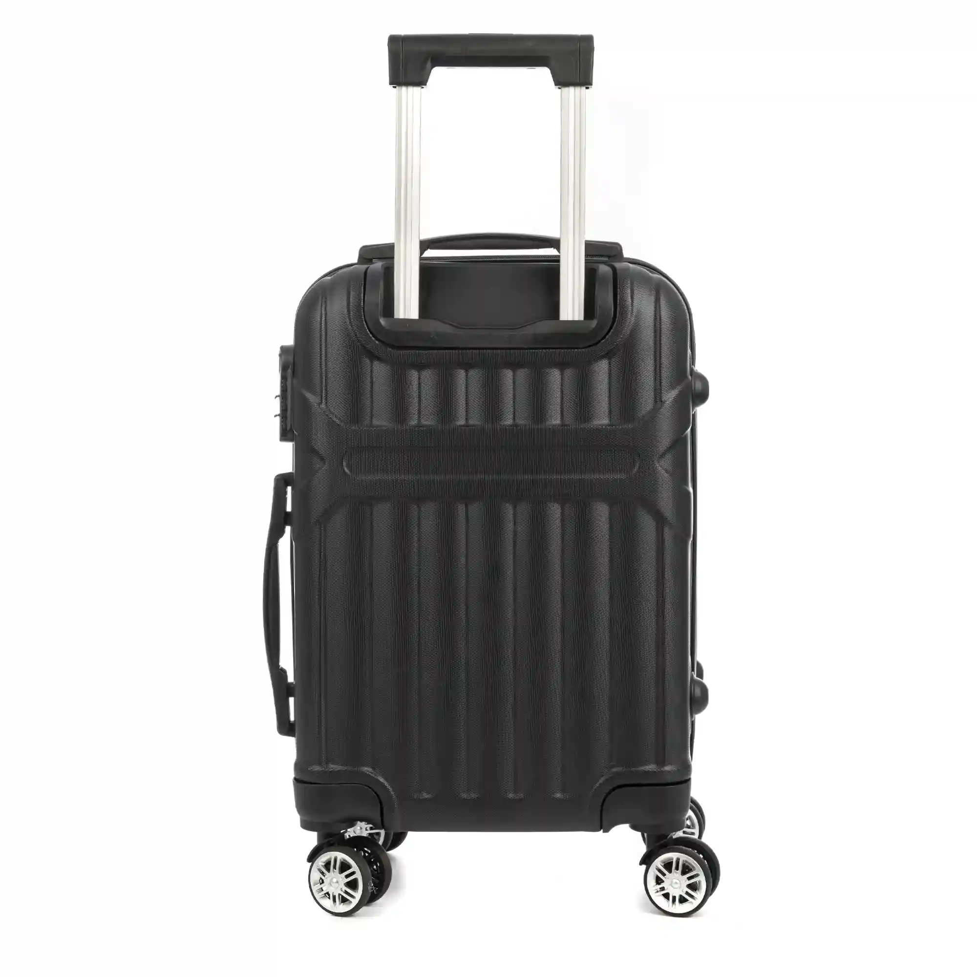 Firenze artegiani Maleta de cabina Trolley en material ligero de ABS de alta resistencia con esquinas reforzadas. Cerradura numérica y 4 ruedas dobles giratorias 360°. 55x36x21 cm Ofertas de temporada