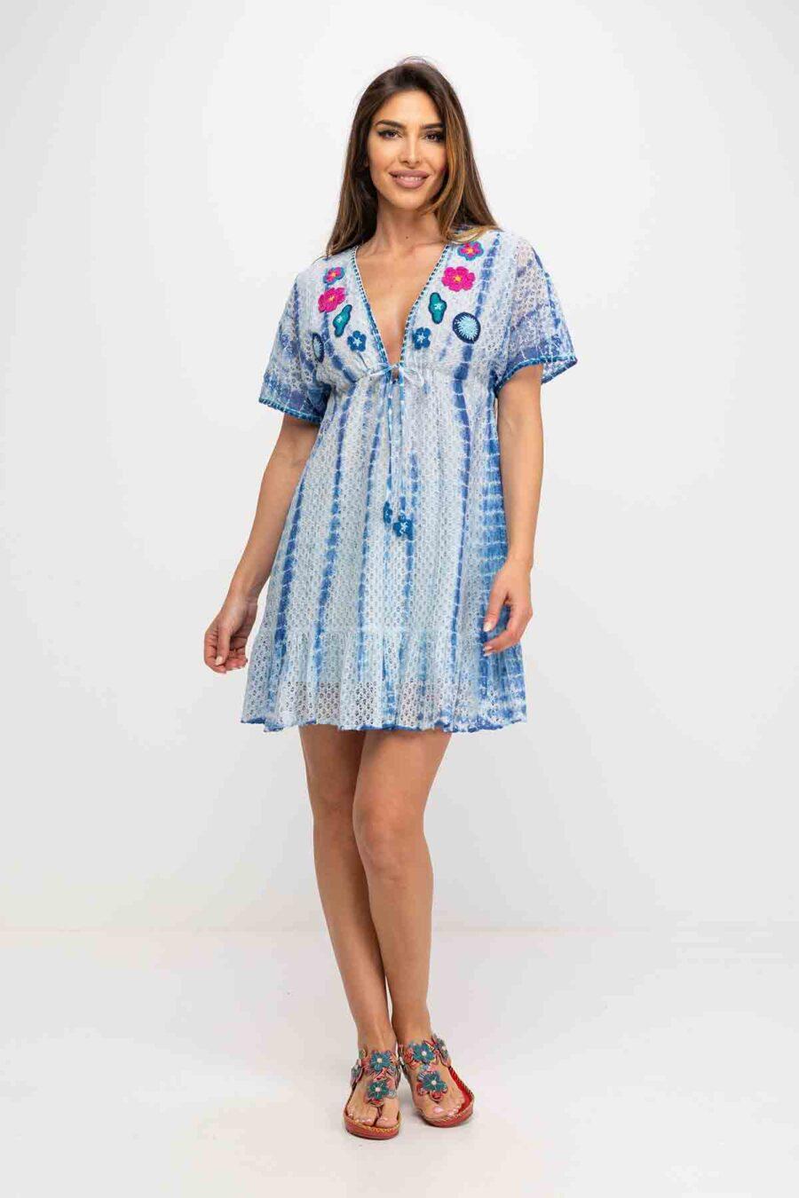 peace&love by calao VESTIDO TIE DYE EN TEJIDO CALADO Precio de fábrica
