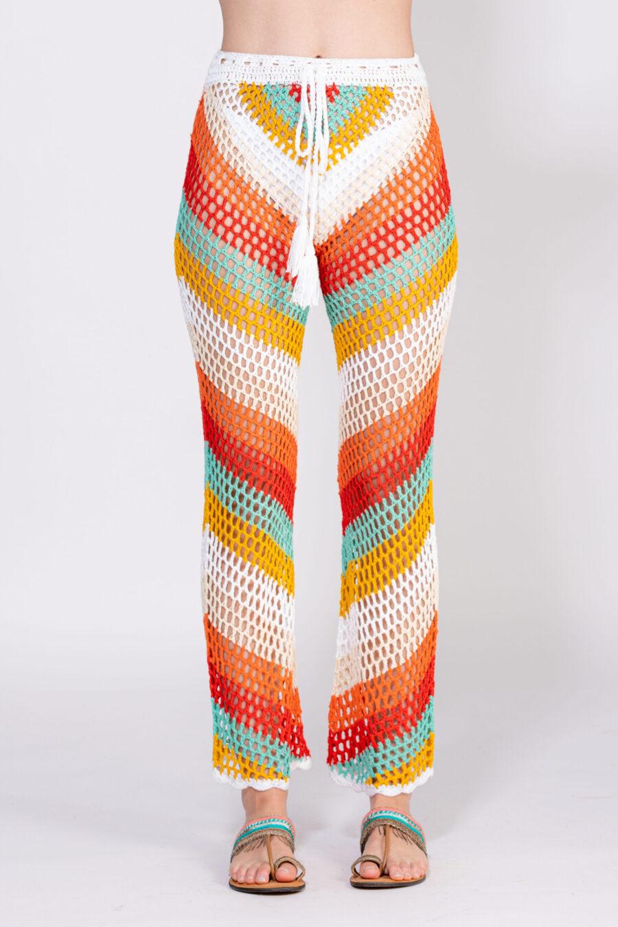 peace&love by calao PANTALON LARGO CROCHET Descuentos del mes