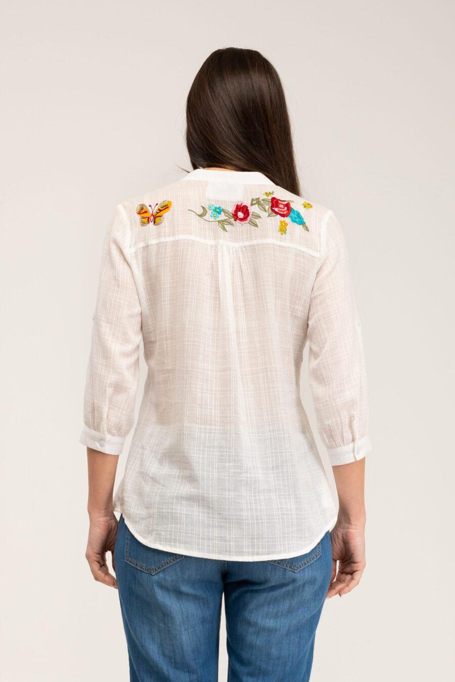 peace&love by calao BLUSA LISA CON BORDADOS Ofertas especiales