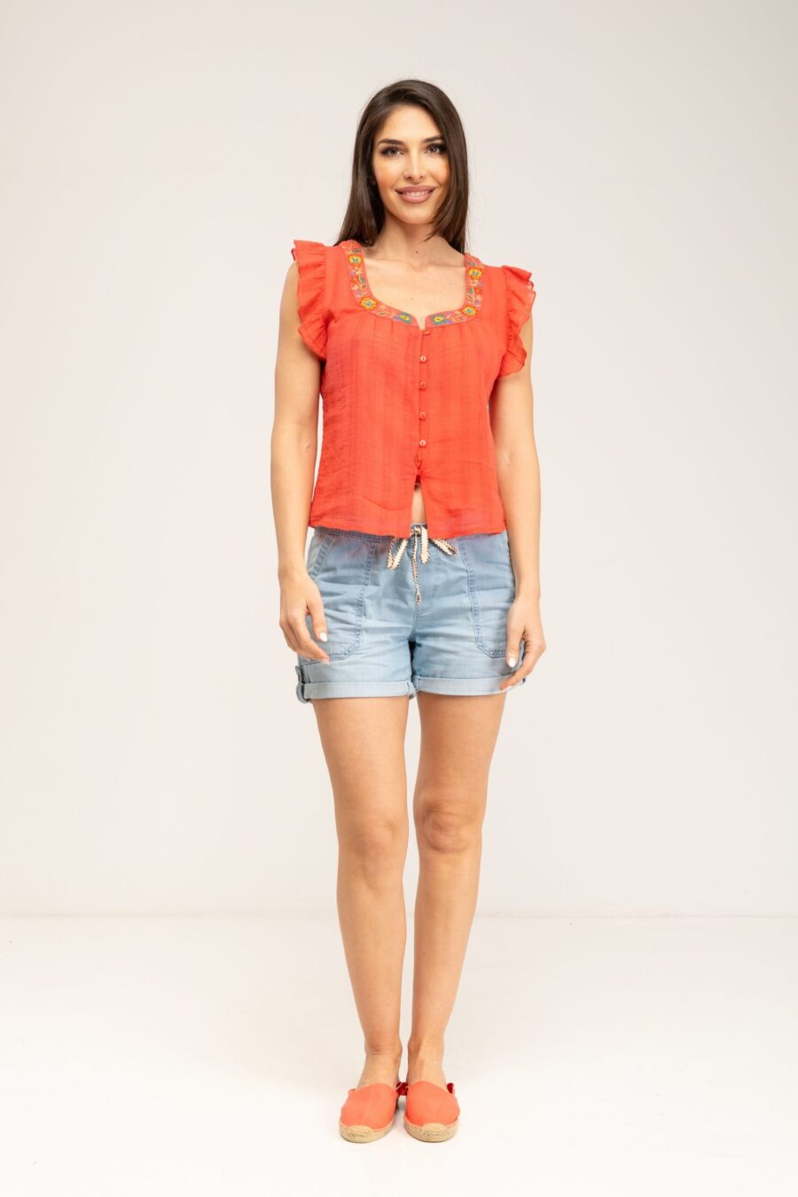 peace&love by calao BLUSA BORDADA DE ASPECTO MANUAL Devoluciones gratuitas