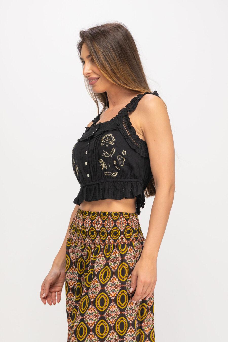 peace&love by calao TOP CROPPED DE TEJIDO ALGODON 2025