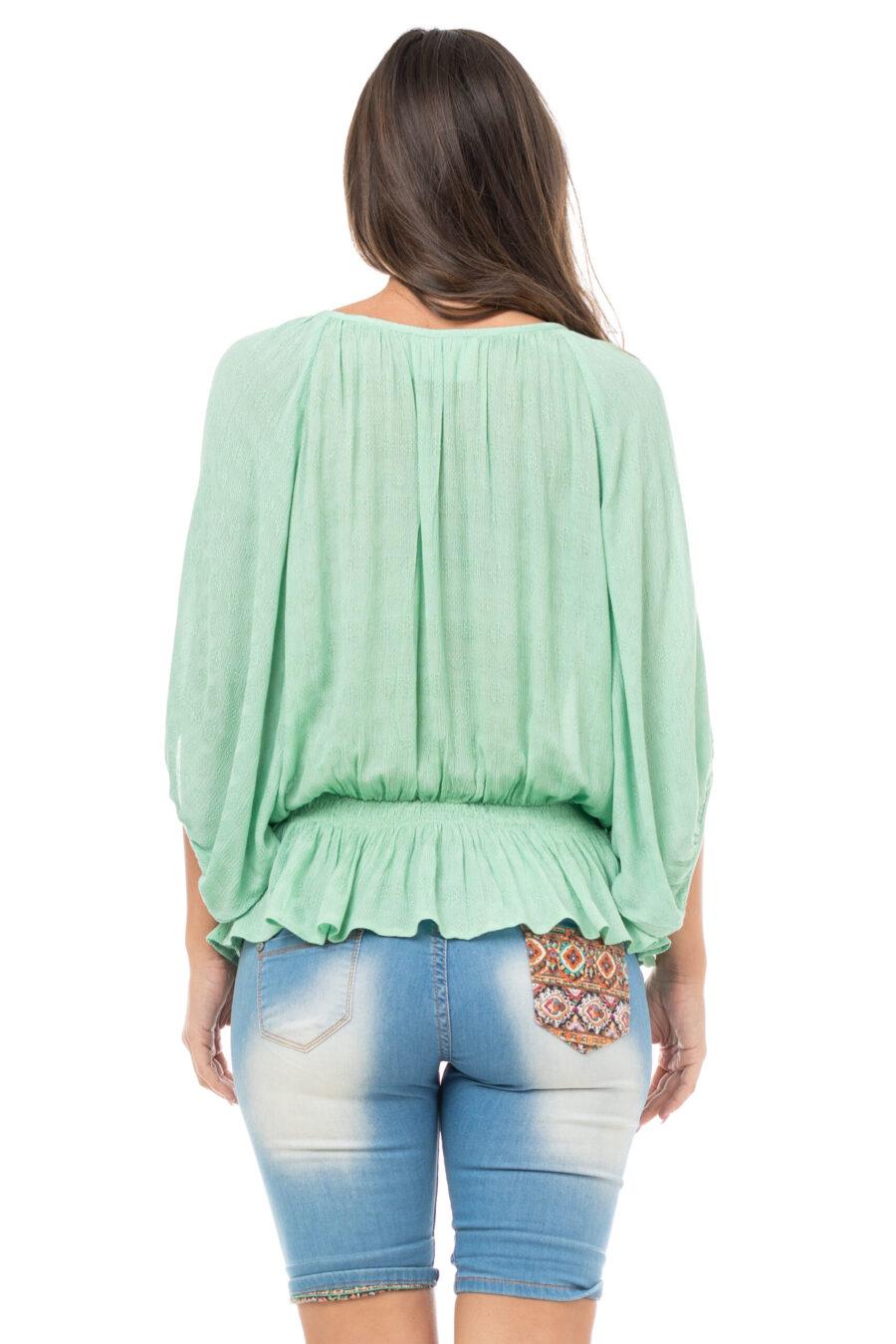 peace&love by calao BLUSA LISA BORDADA En línea