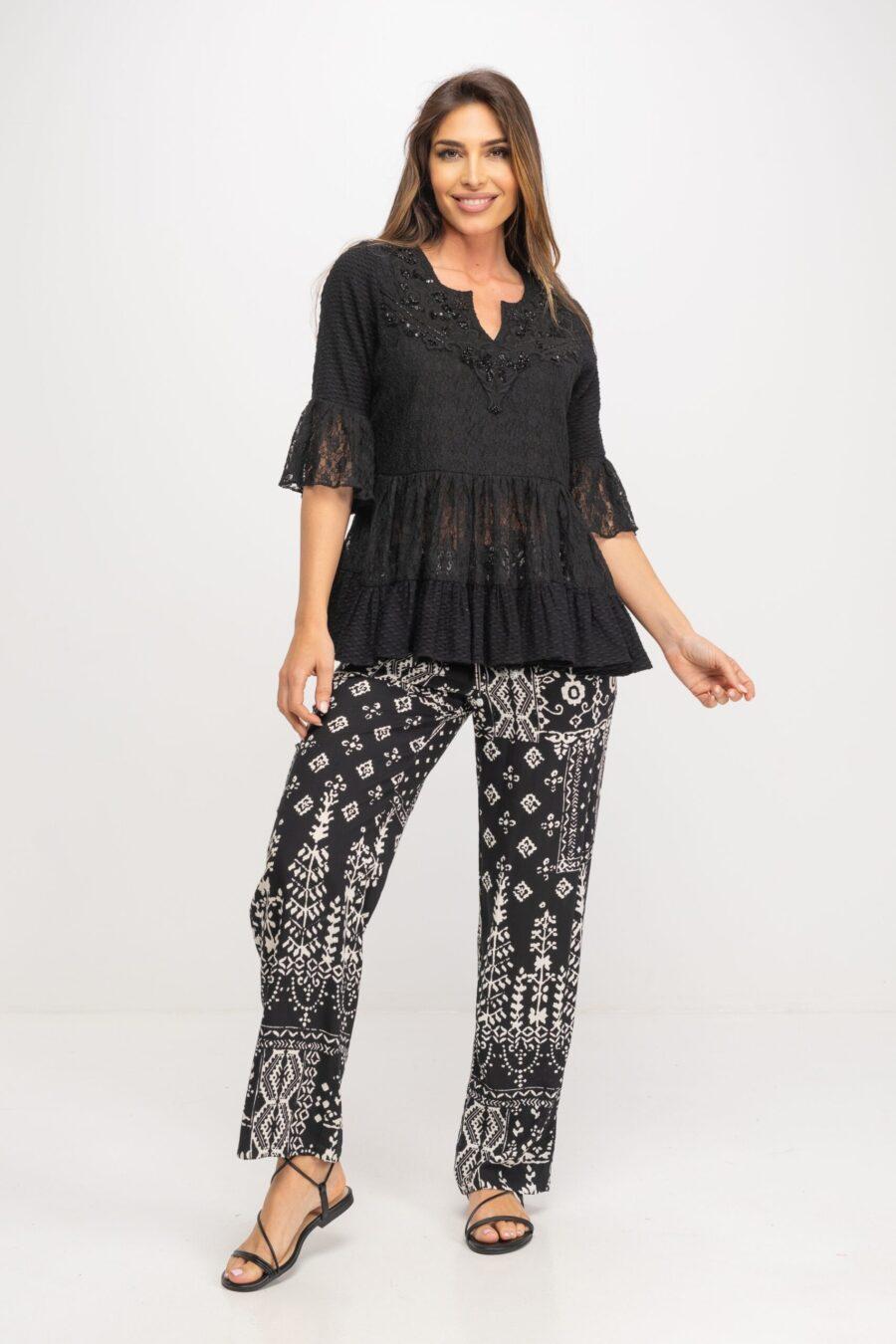 peace&love by calao BLUSA DE ENCAJE MANGA 3/4 Outlet online
