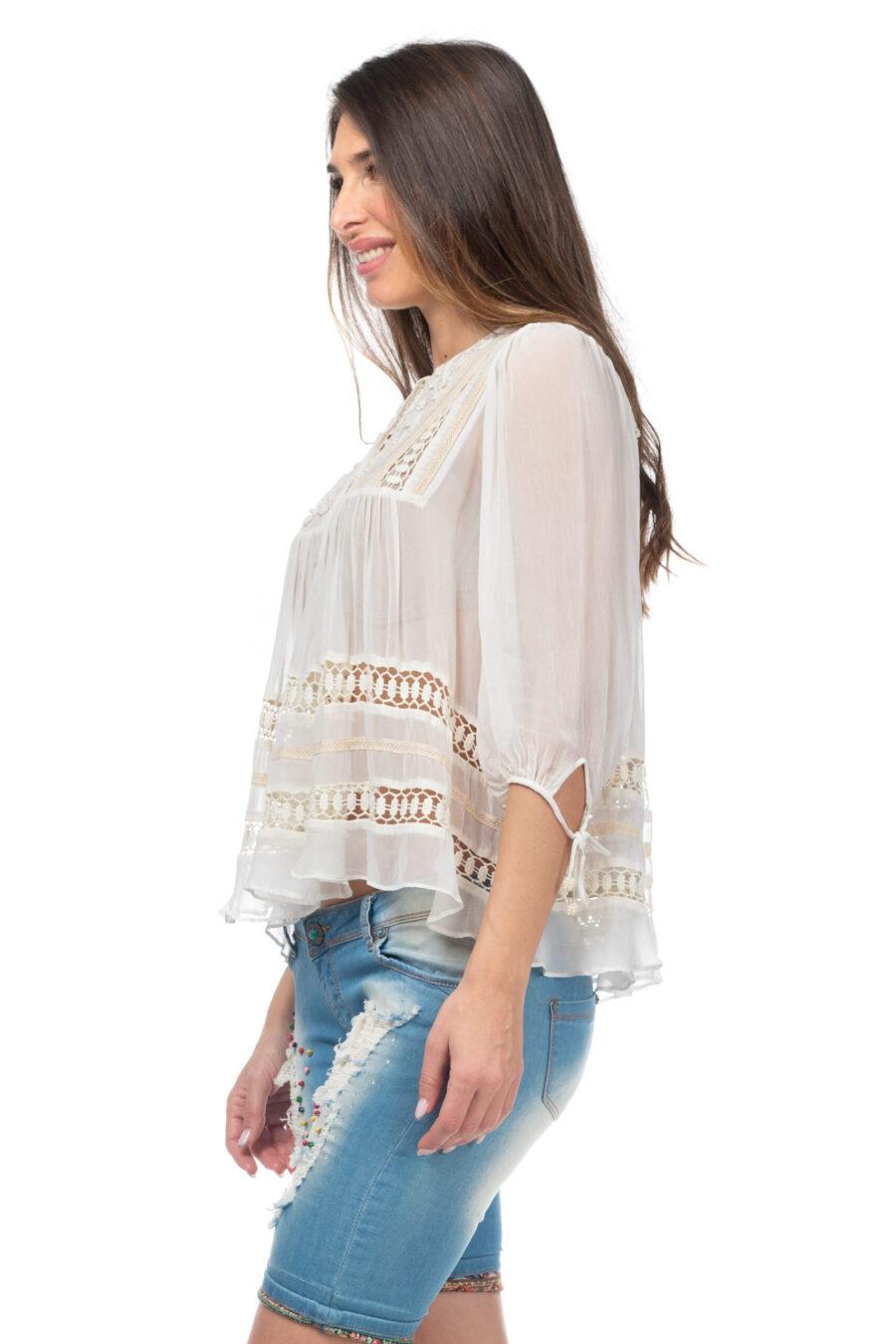 peace&love by calao BLUSA LISA CON MANGA AL CODO Ofertas