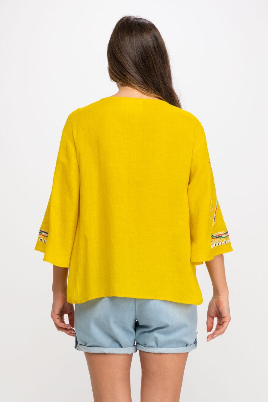 peace&love by calao BLUSA DE CUELLO PICO Y ESTILO OVERSIZE PR9011B Gran oferta