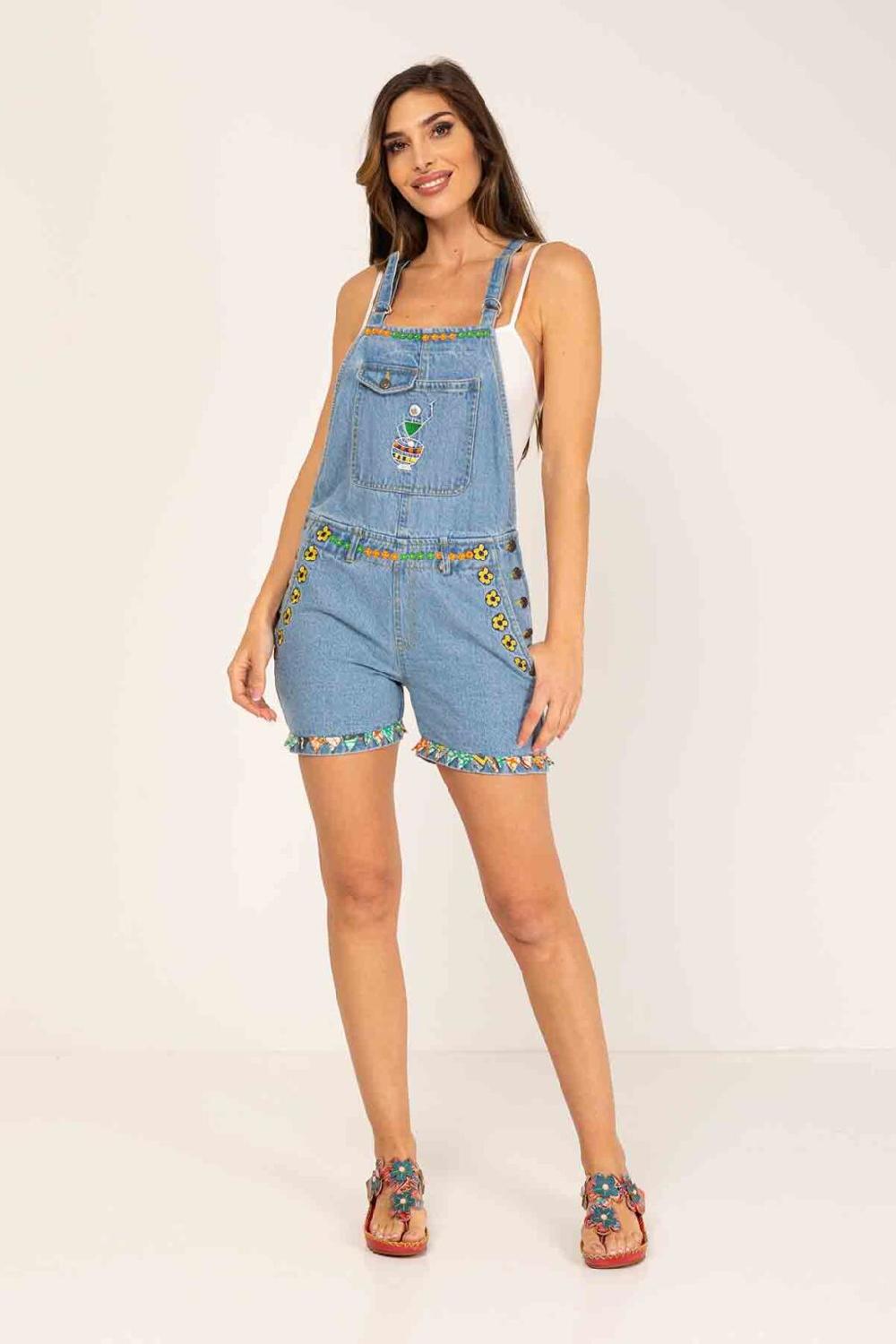 peace&love by calao PETO CORTO DENIM DE TIRANTES Tienda