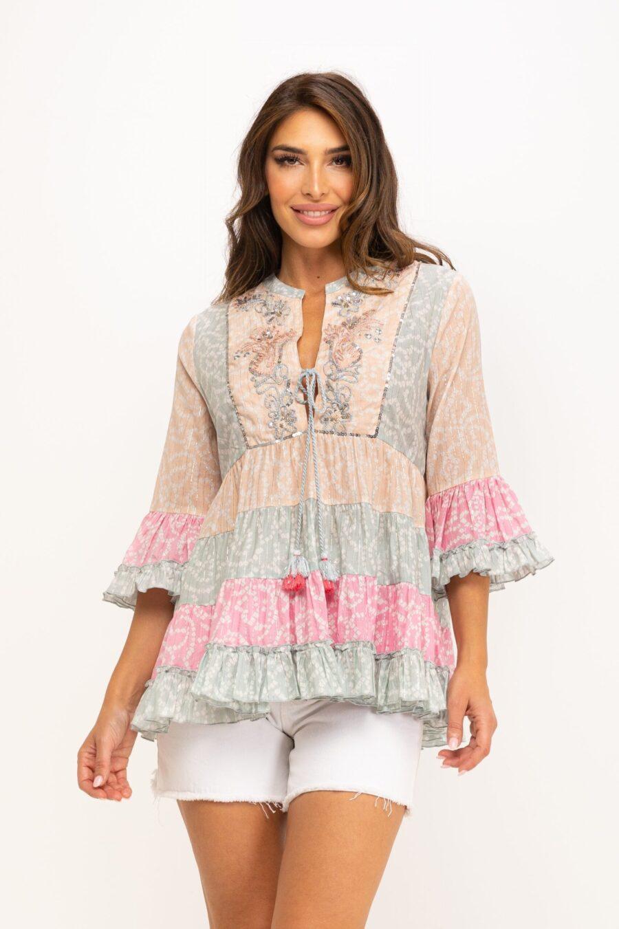 peace&love by calao BLUSON ESTAMPADO BOHO LOOK Oferta especial