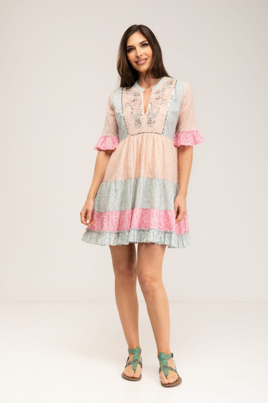 peace&love by calao VESTIDO CORTO ESTAMPADO BOHO LOOK COMPRAR AHORA