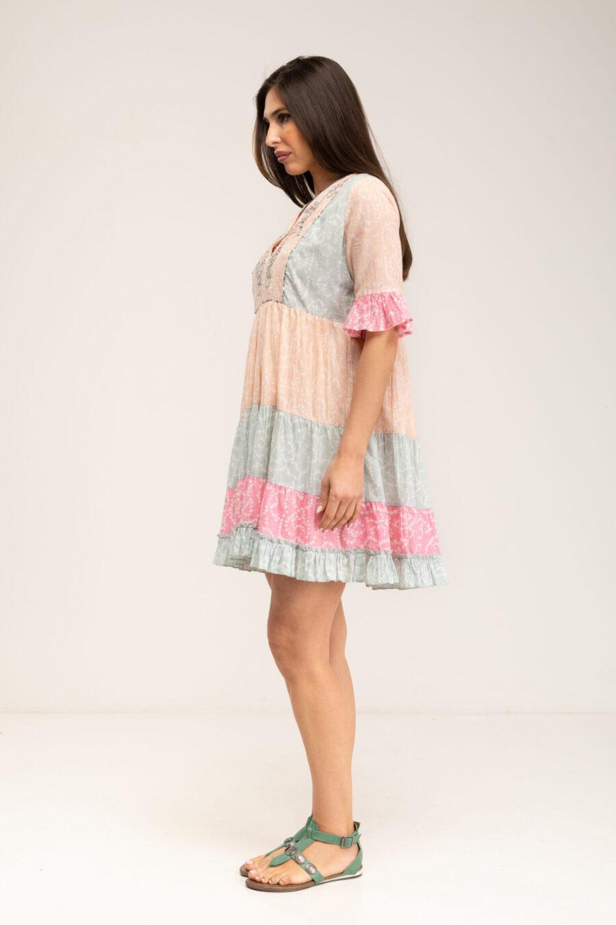 peace&love by calao VESTIDO CORTO ESTAMPADO BOHO LOOK COMPRAR AHORA