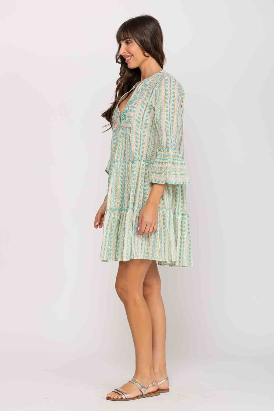 peace&love by calao VESTIDO CUELLO MAO CON ESTAMPADO ÚLTIMAS EDICIONES