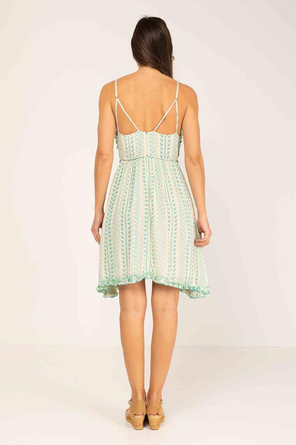 peace&love by calao VESTIDO CORTO TIRANTES Y CUELLO EN V Grandes descuentos