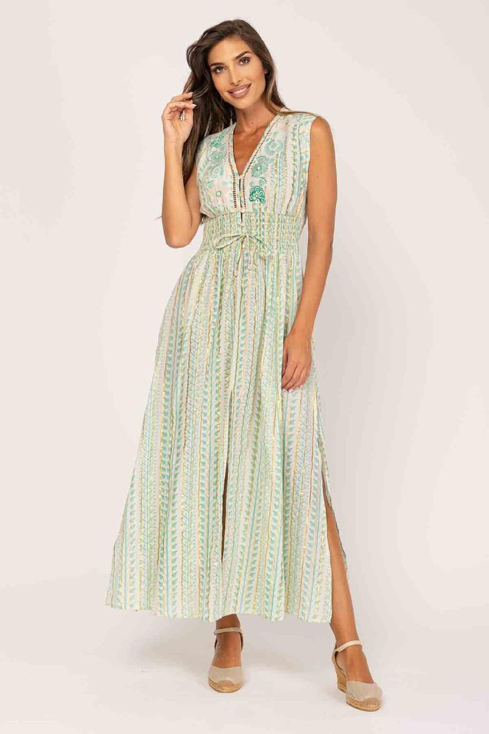 peace&love by calao VESTIDO LARGO CUELLO V