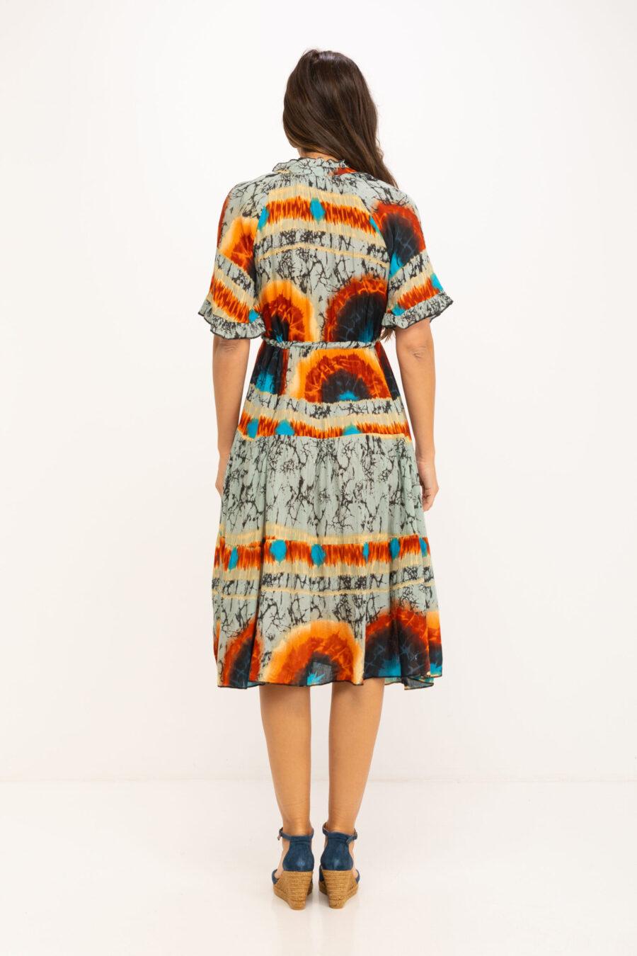 peace&love by calao VESTIDO TYE DYE LARGO En oferta