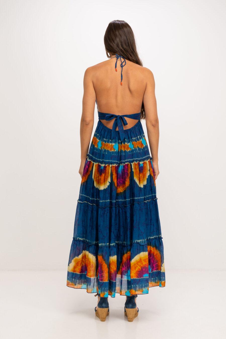 peace&love by calao VESTIDO LARGO TYE DYE ESCOTE EN V Descuentos del mes