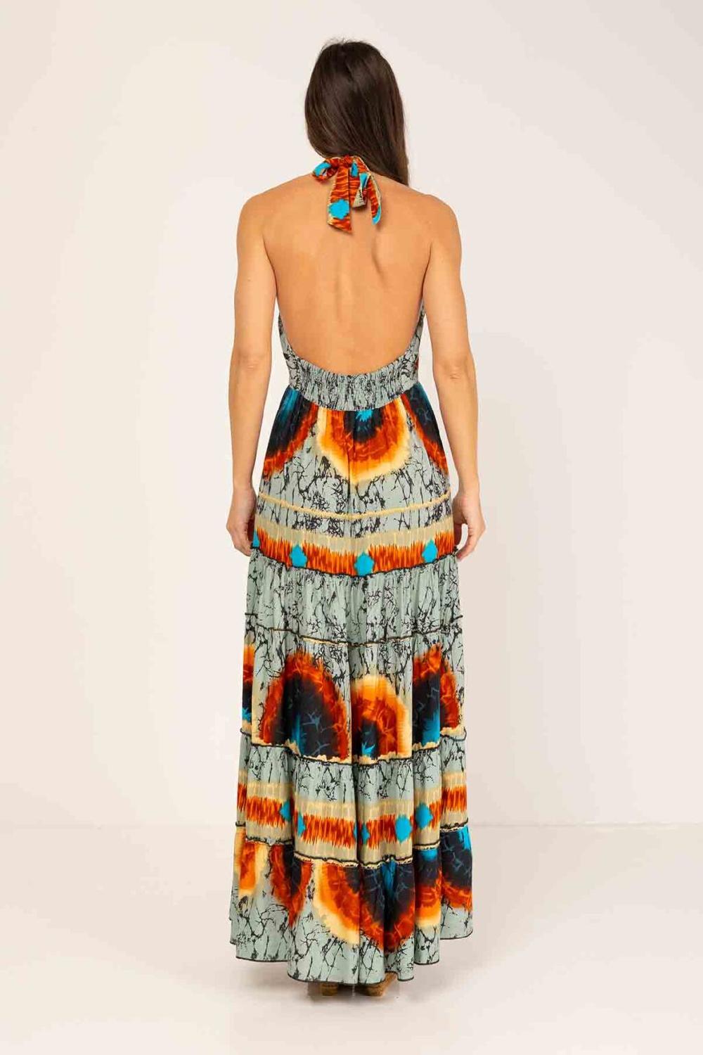 peace&love by calao VESTIDO LARGO TYE DYE Oferta exclusiva