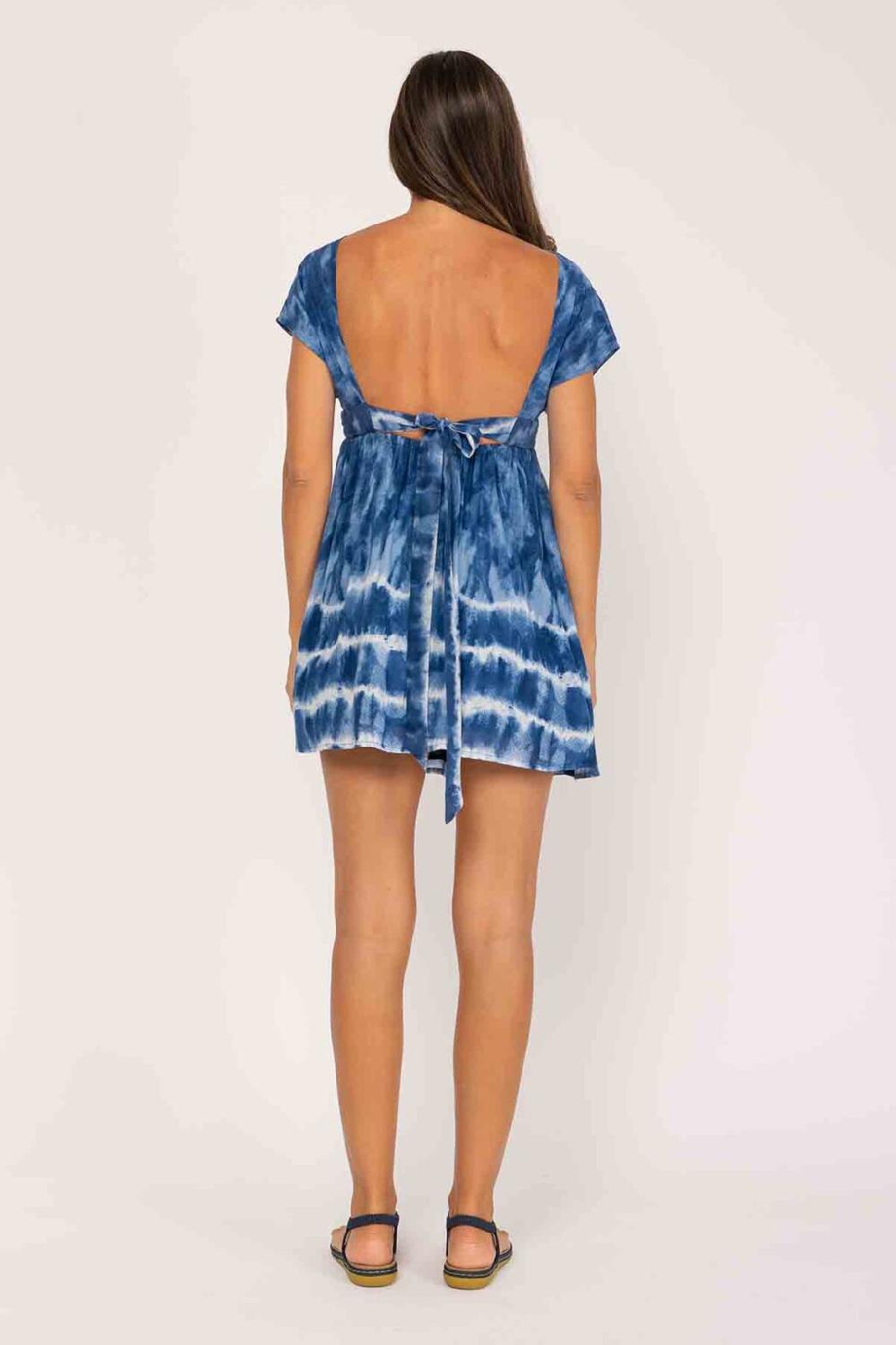 peace&love by calao VESTIDO CORTO TIE DYE DE MANGA CORTA Ofertas especiales