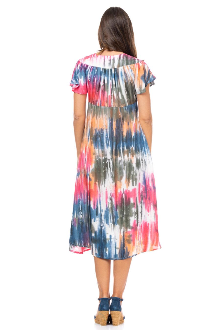 peace&love by calao VESTIDO TYE DYE DE COLORES Rebajas de fin de temporada
