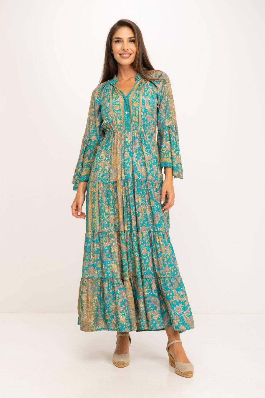 peace&love by calao VESTIDO ESTAMPADO CUELLO EN V Outlet