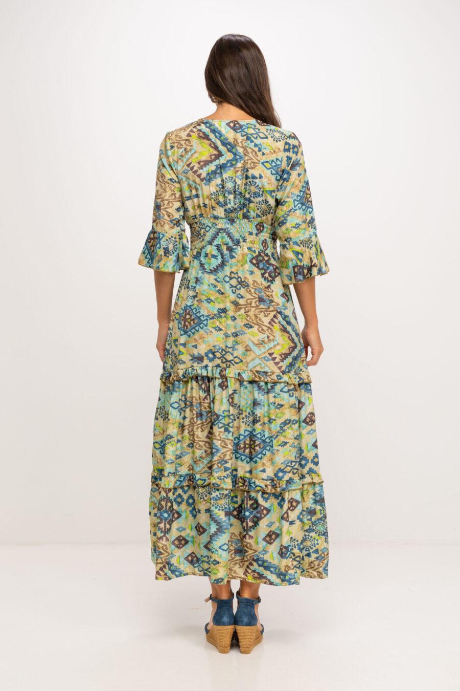 peace&love by calao VESTIDO LARGO ESTAMPADO Venta caliente