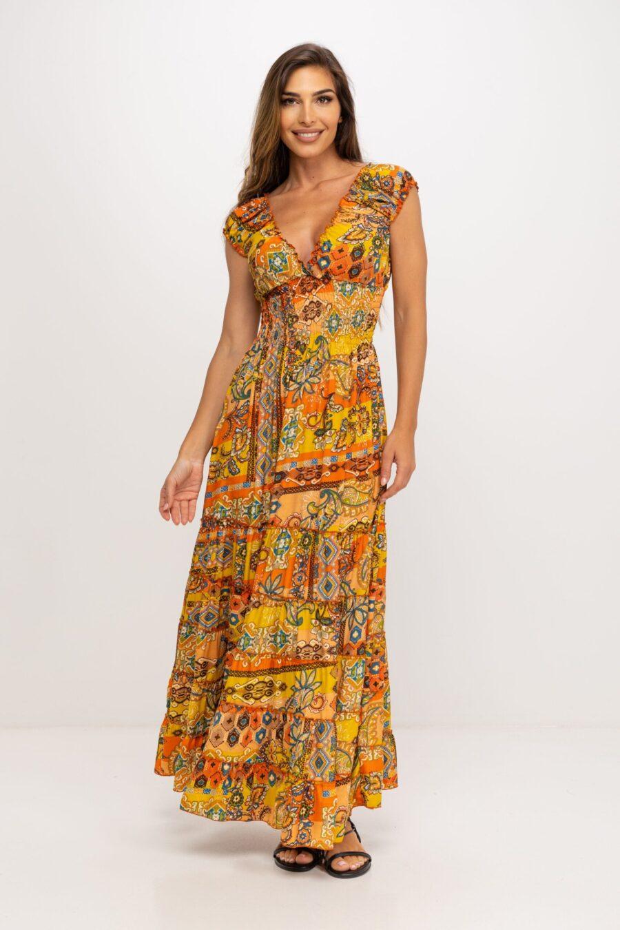 peace&love by calao VESTIDO LARGO ESTAMPADO Rebajas de fábrica