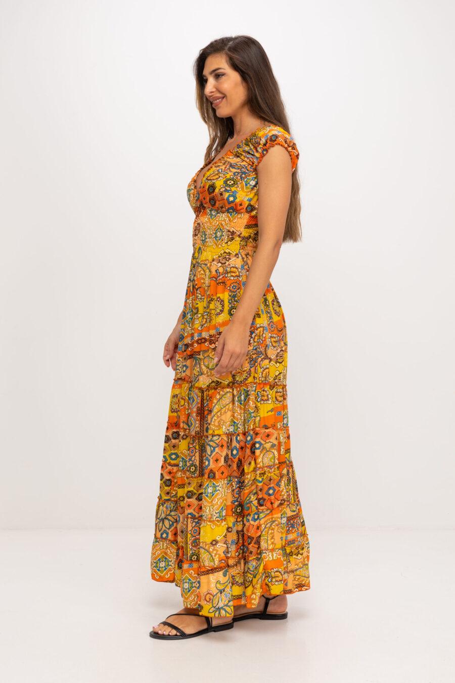 peace&love by calao VESTIDO LARGO ESTAMPADO Rebajas de fábrica