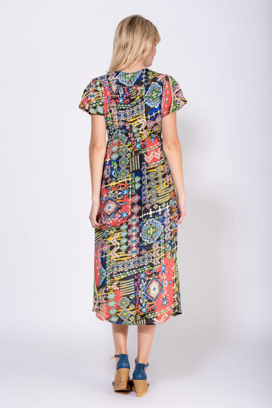 peace&love by calao VESTIDO LARGO CRUZADO ESTAMPADO Descuento