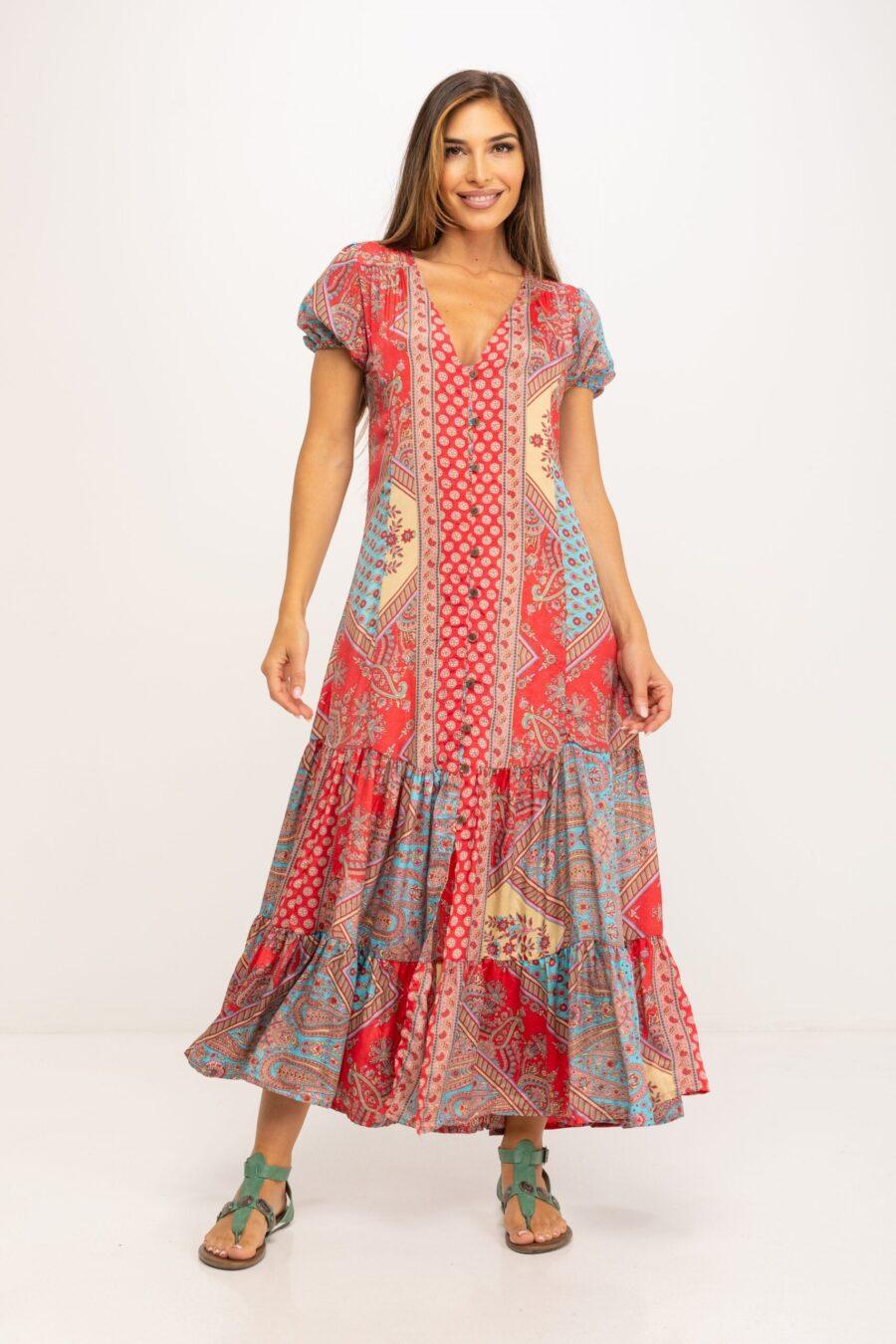 peace&love by calao VESTIDO LARGO ESTAMPADO Liquidación