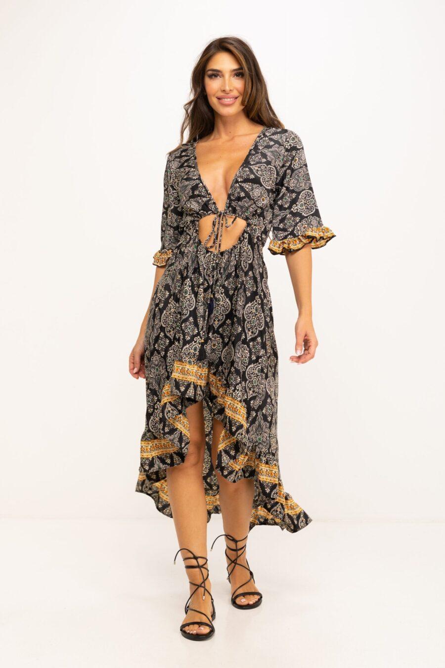 peace&love by calao VESTIDO ESTAMPADO MEDIA PIERNA Superdescuento