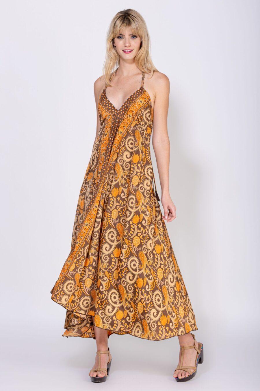 peace&love by calao VESTIDO CORTO CRUZADO ESTAMPADO Precios de Black Friday