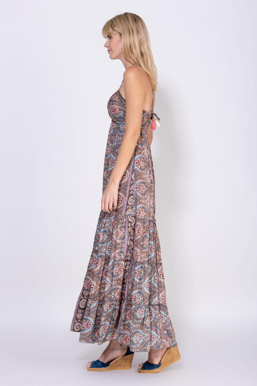 peace&love by calao VESTIDO LARGO ESTAMPADO En oferta