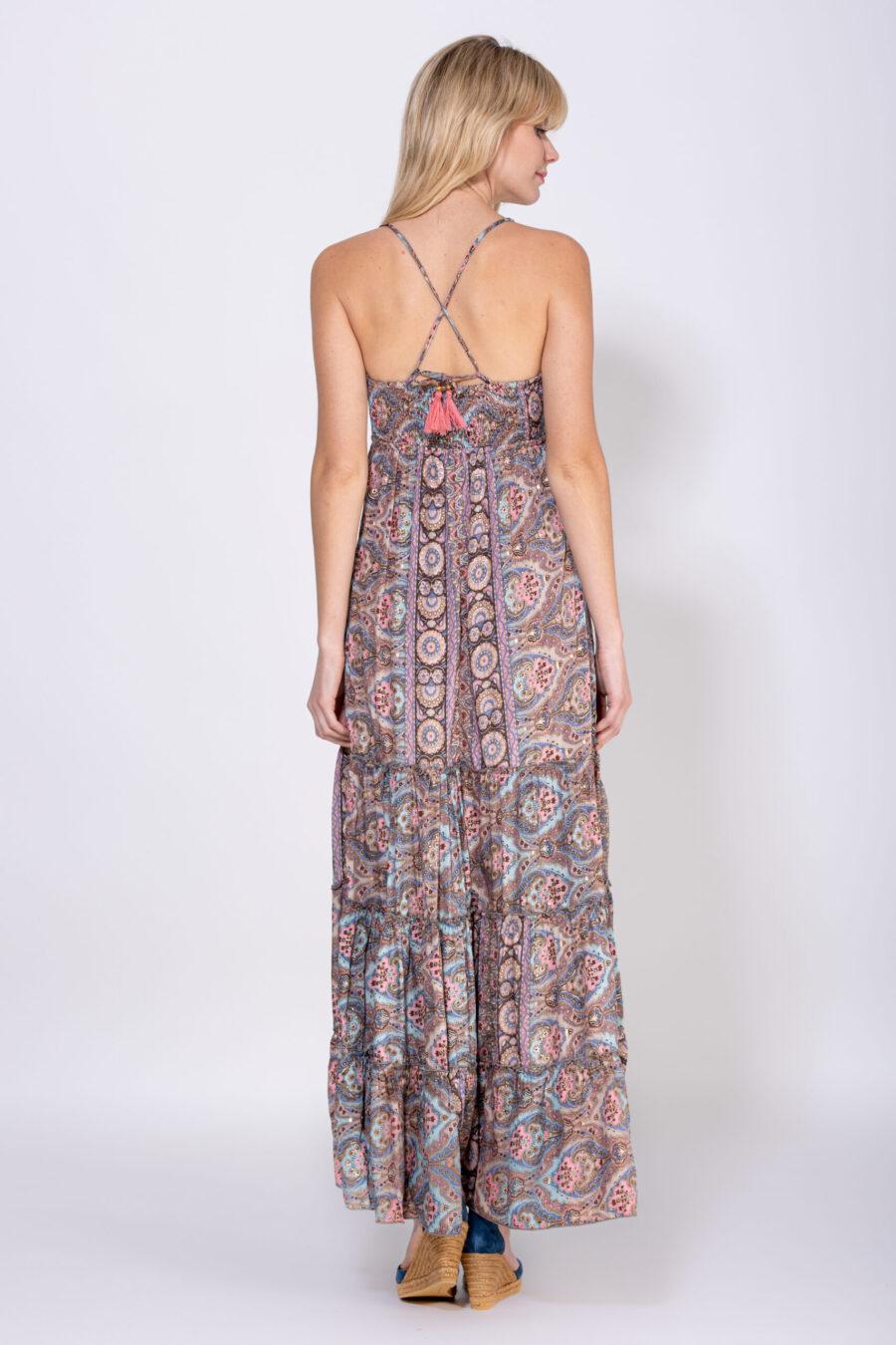 peace&love by calao VESTIDO LARGO ESTAMPADO En oferta