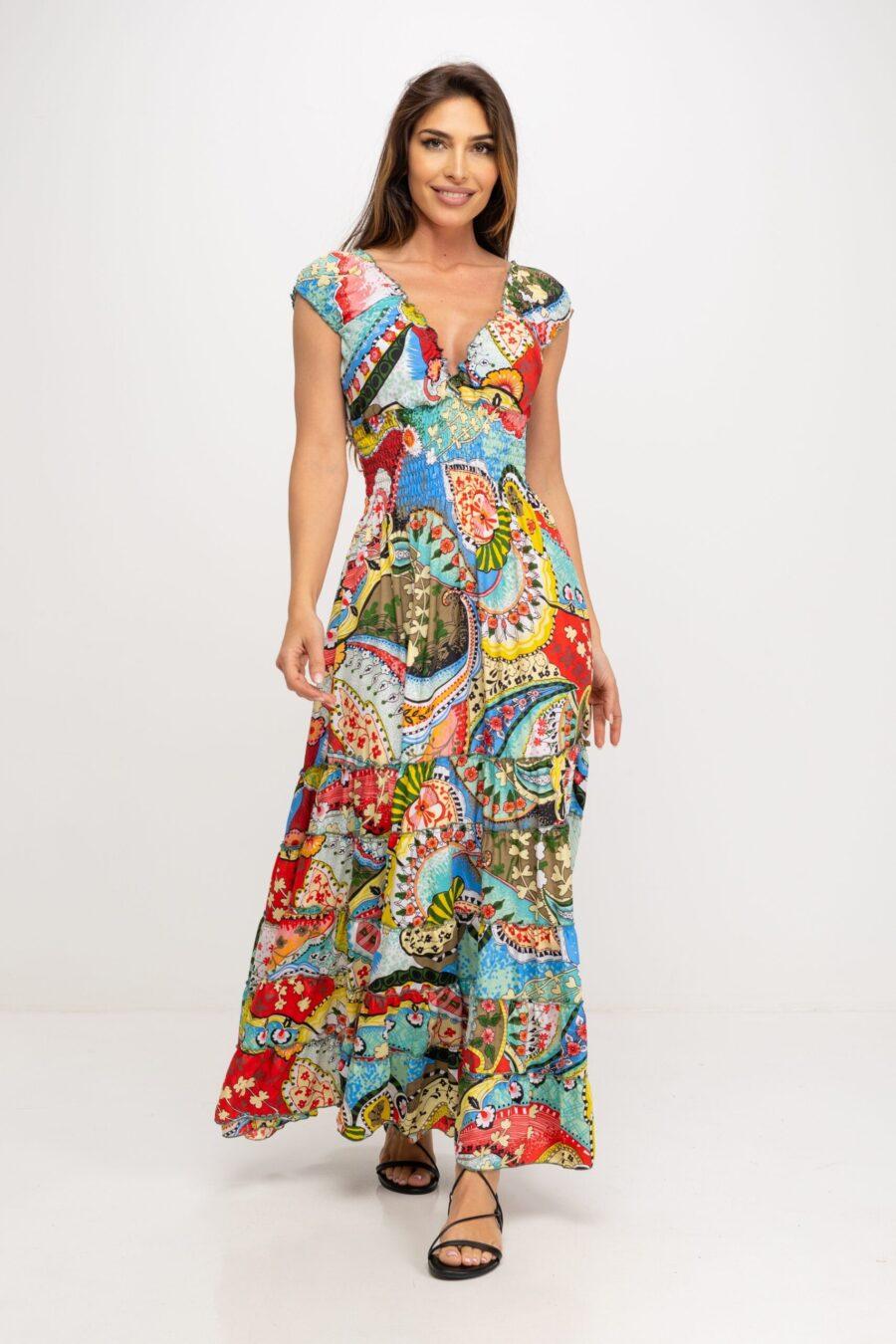 peace&love by calao VESTIDO LARGO ESTAMPADO Descuentos del mes