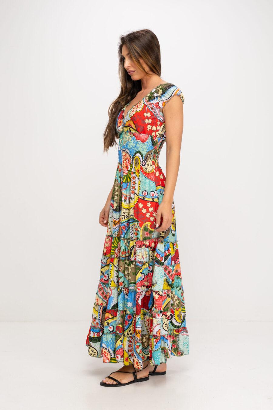 peace&love by calao VESTIDO LARGO ESTAMPADO Descuentos del mes