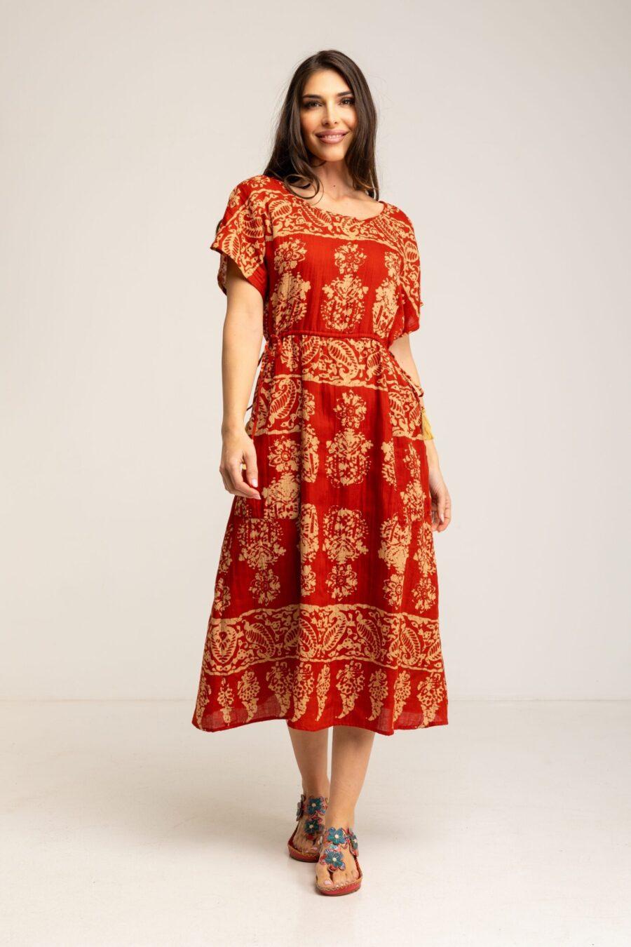 peace&love by calao VESTIDO ESTAMPADO ÉTNICO 2025