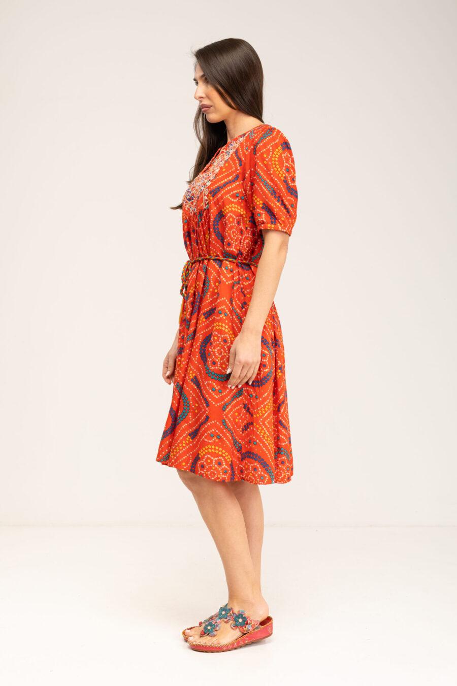 peace&love by calao VESTIDO ESTAMPADO ÉTNICO En línea