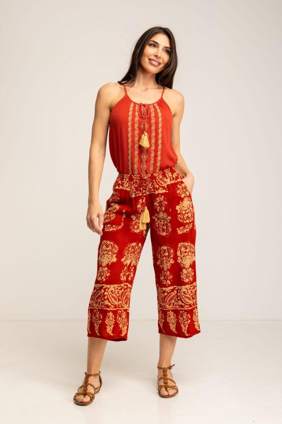 peace&love by calao PANTALON ESTAMPADO ÉTNICO Promoción trimestral