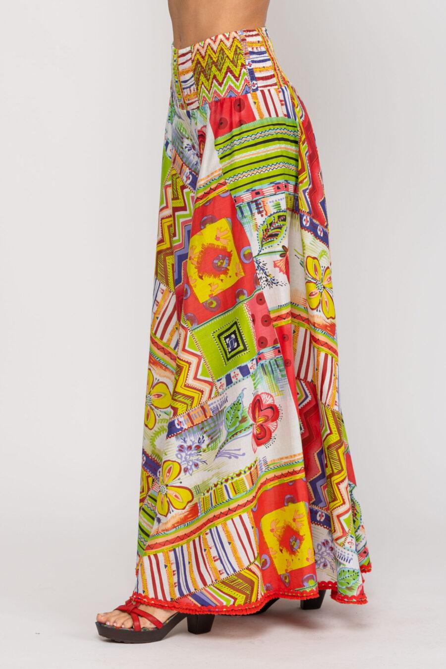 peace&love by calao PANTALON ESTAMPADO LARGO En oferta