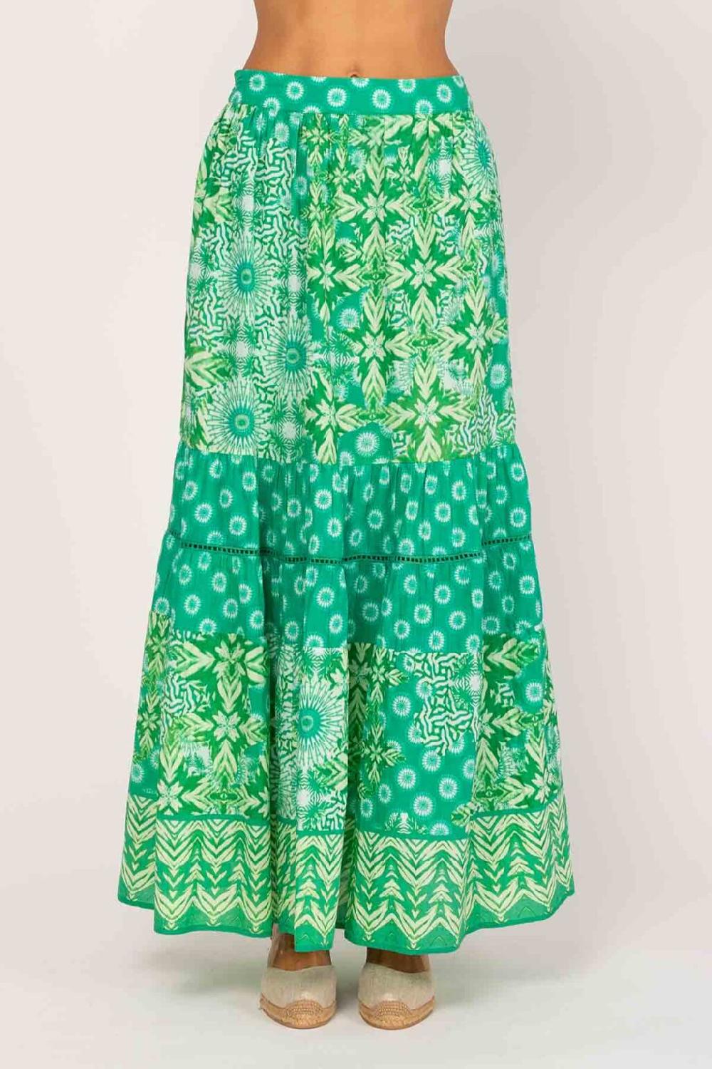 peace&love by calao FALDA LARGA CON MIX DE ESTAMPADOS Ofertas de temporada
